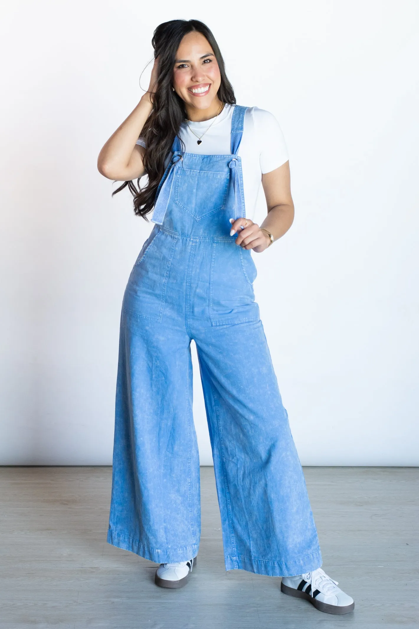 Easy Choice Wide Leg Overall Jumpsuit