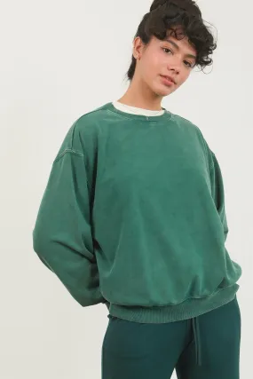 'Easy Days' Sweatshirt - Dark Green