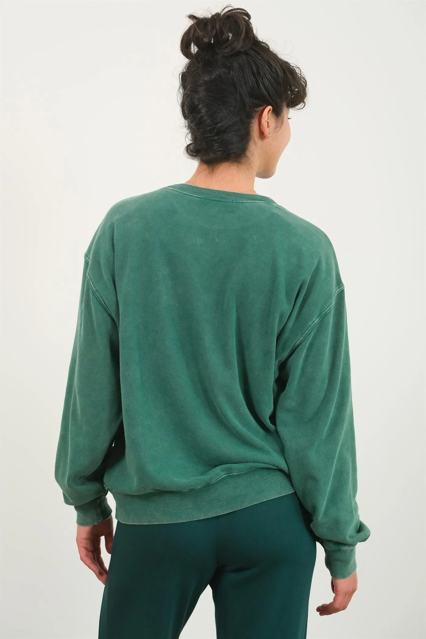 'Easy Days' Sweatshirt - Dark Green