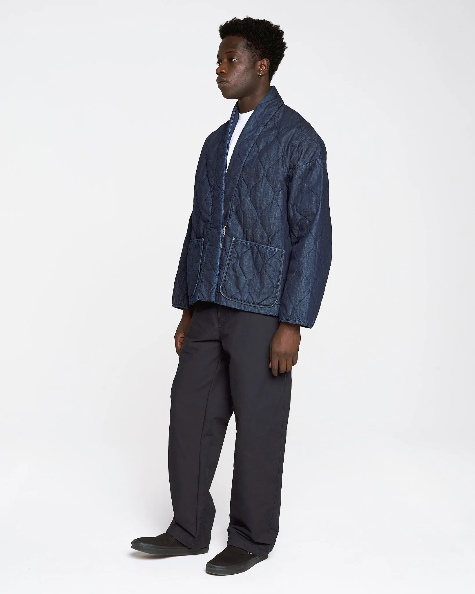 Edo Jacket Quilted Denim Indigo