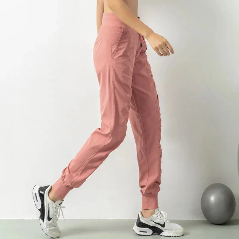 Elastic High Waist Quick Dry Jogging Sweatpant