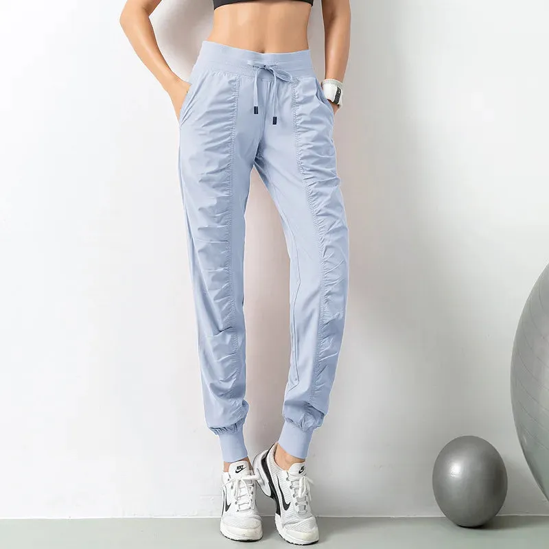 Elastic High Waist Quick Dry Jogging Sweatpant