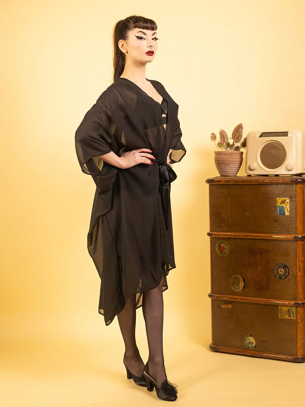 Elizabeth Black Kaftan L8009