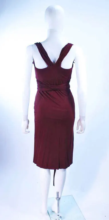 ELIZABETH MASON COUTURE Bamboo Jersey Dress w/ Wrap