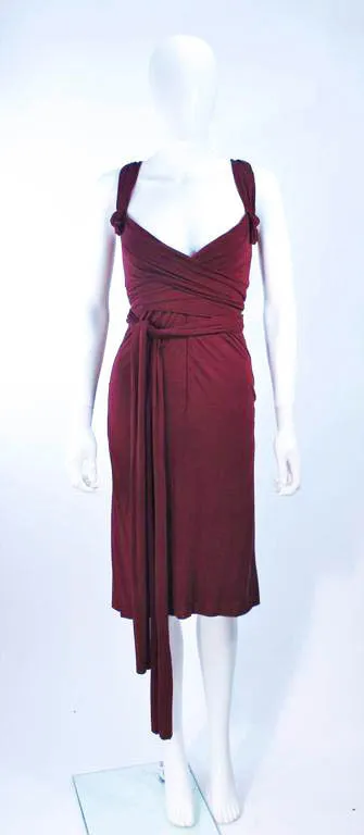 ELIZABETH MASON COUTURE Bamboo Jersey Dress w/ Wrap