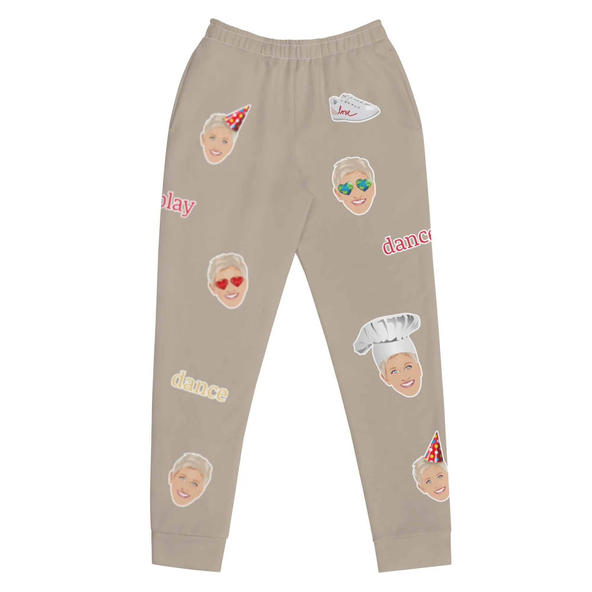 Emoji Joggers-Cream