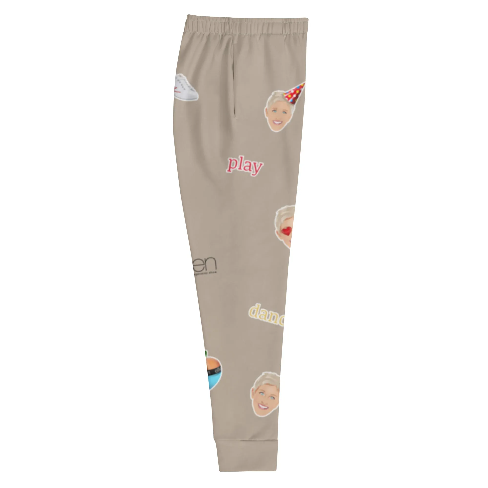 Emoji Joggers-Cream