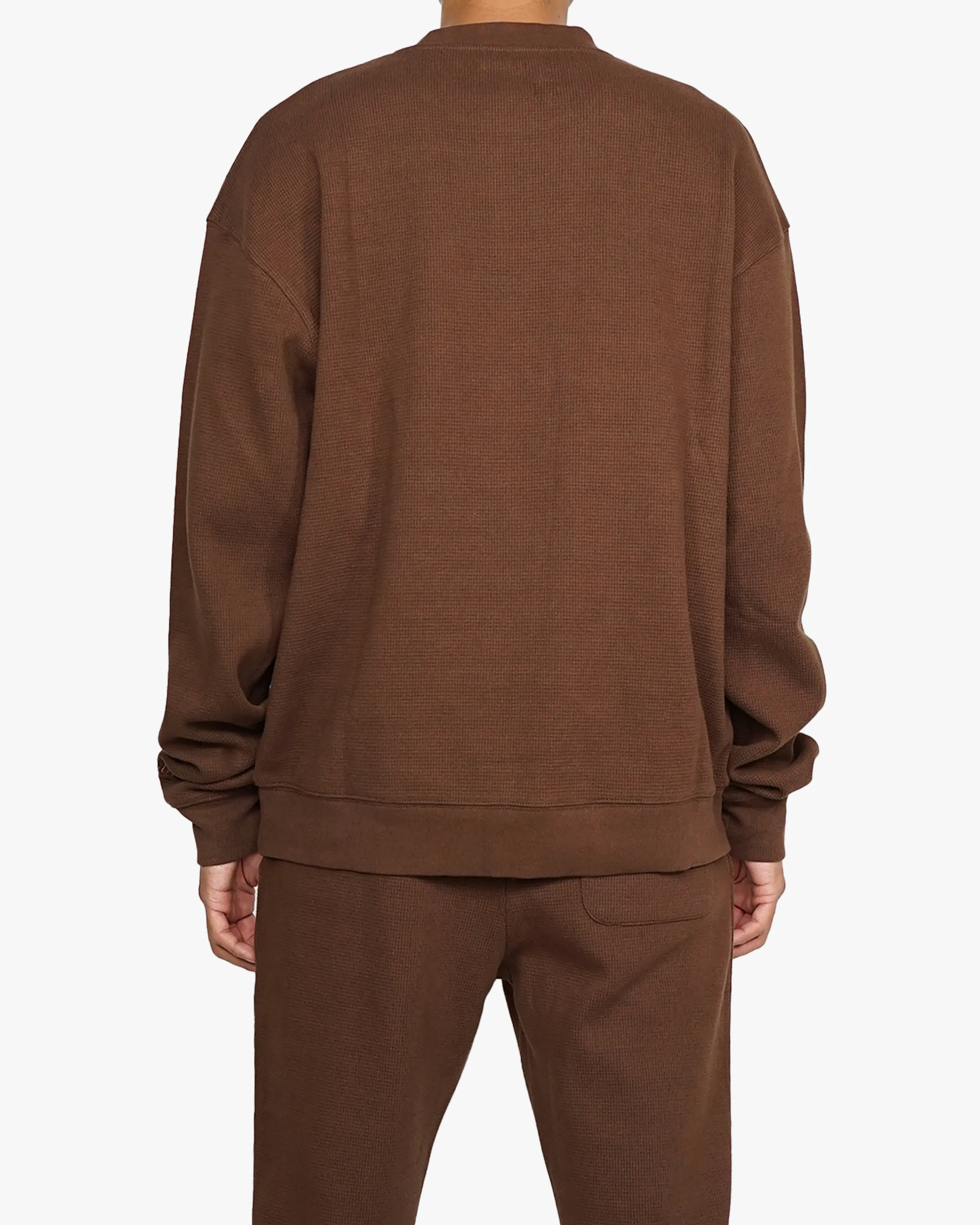 EPTM THERMAL SWEATSHIRT-BROWN