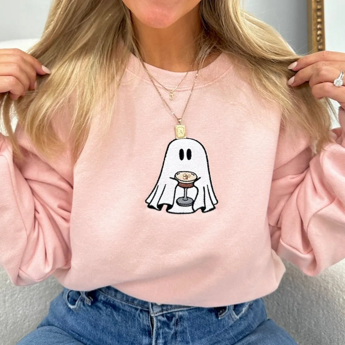 'Espresso Martini Ghost' Crewneck Sweatshirt