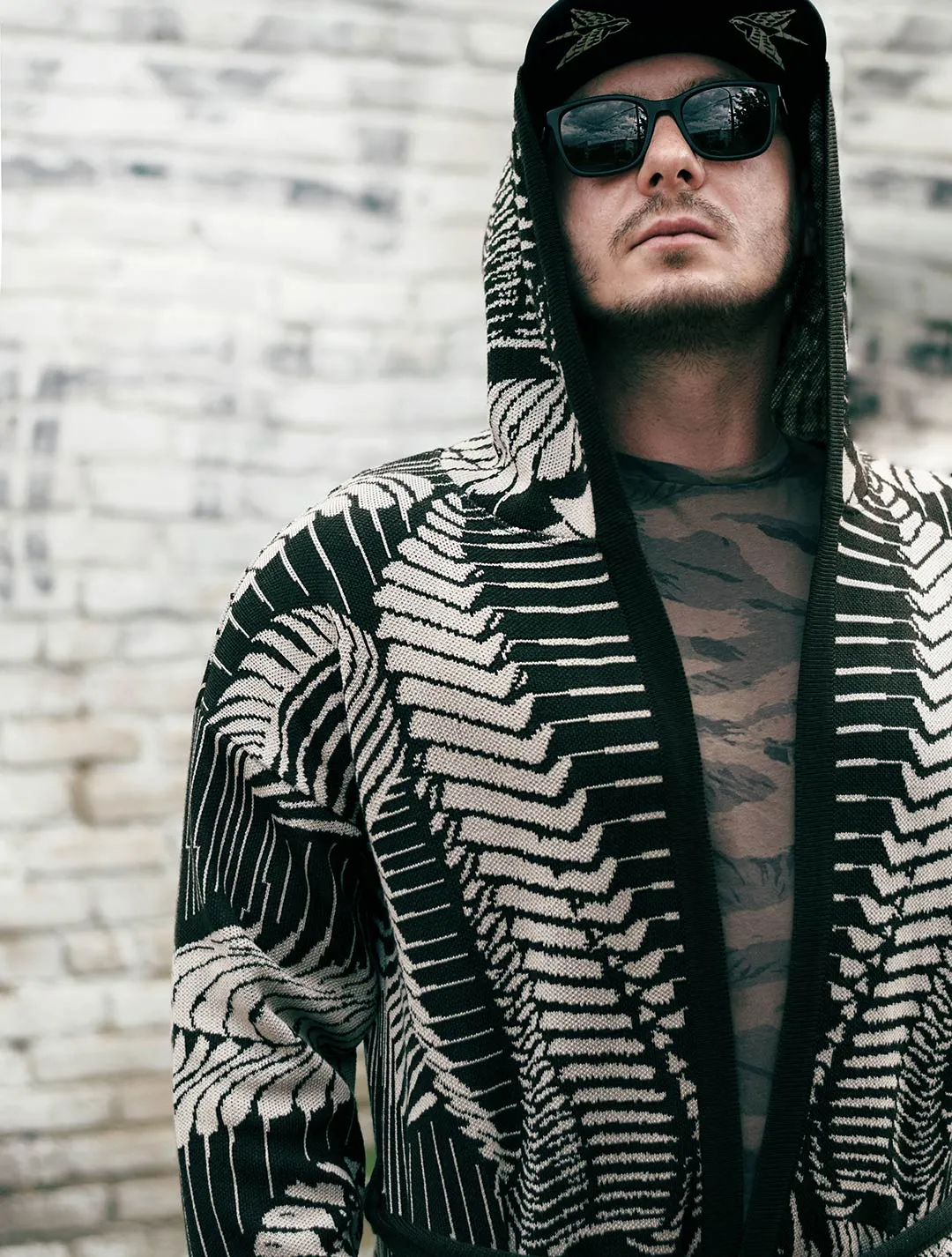 Fatality Unisex Knit Cardigan by EGOSYSTEMA