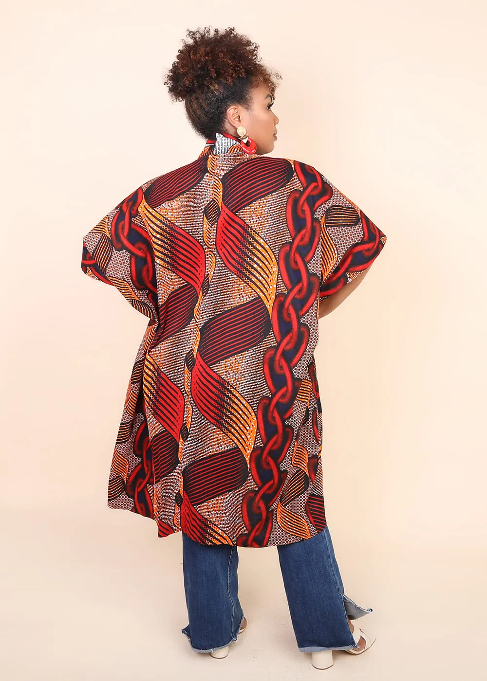 FEYI African Print Kimono Women's Jacket