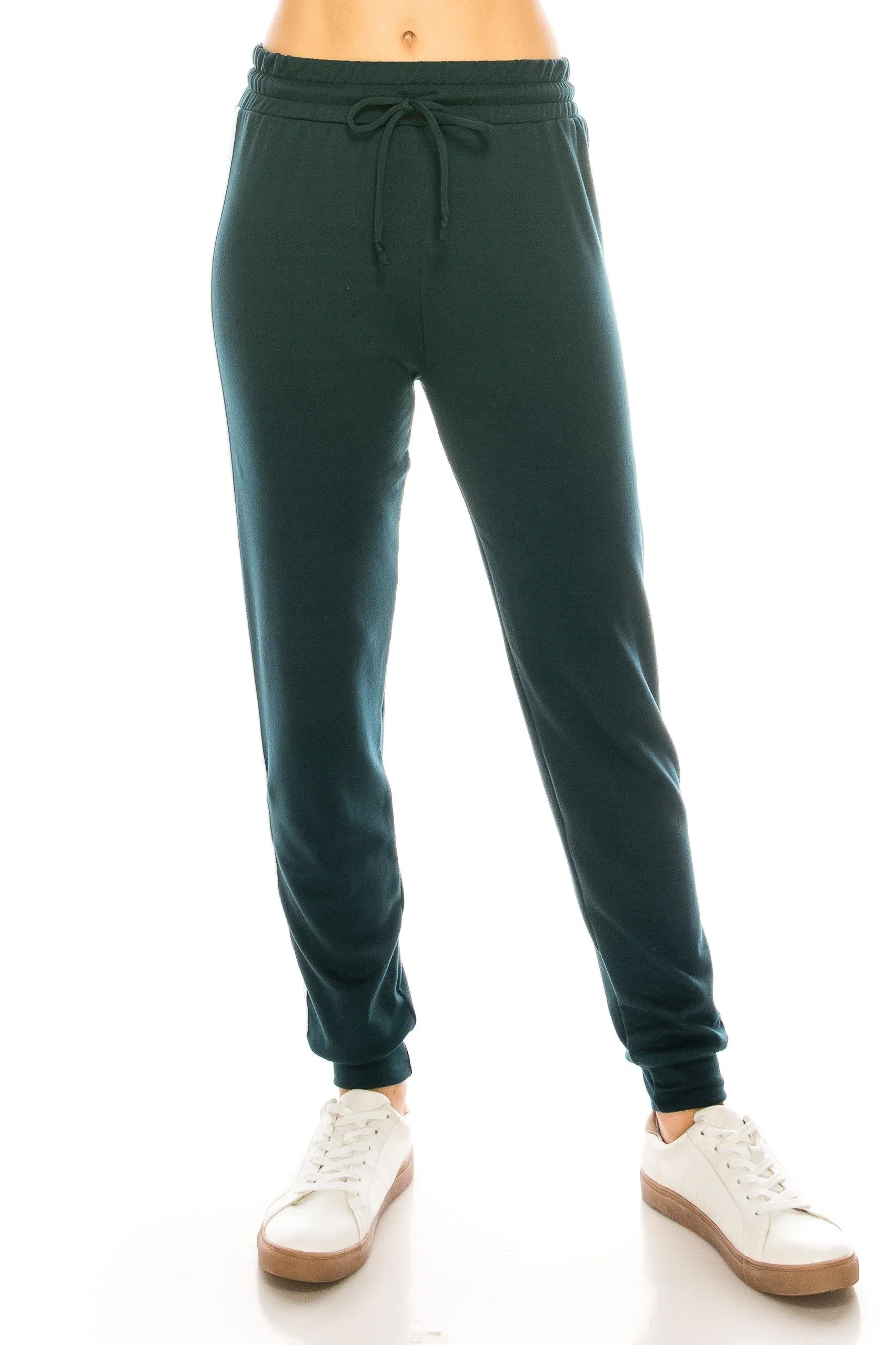 Fleece Jogger Pants - Soft Winter Warm Striped Sweatpants