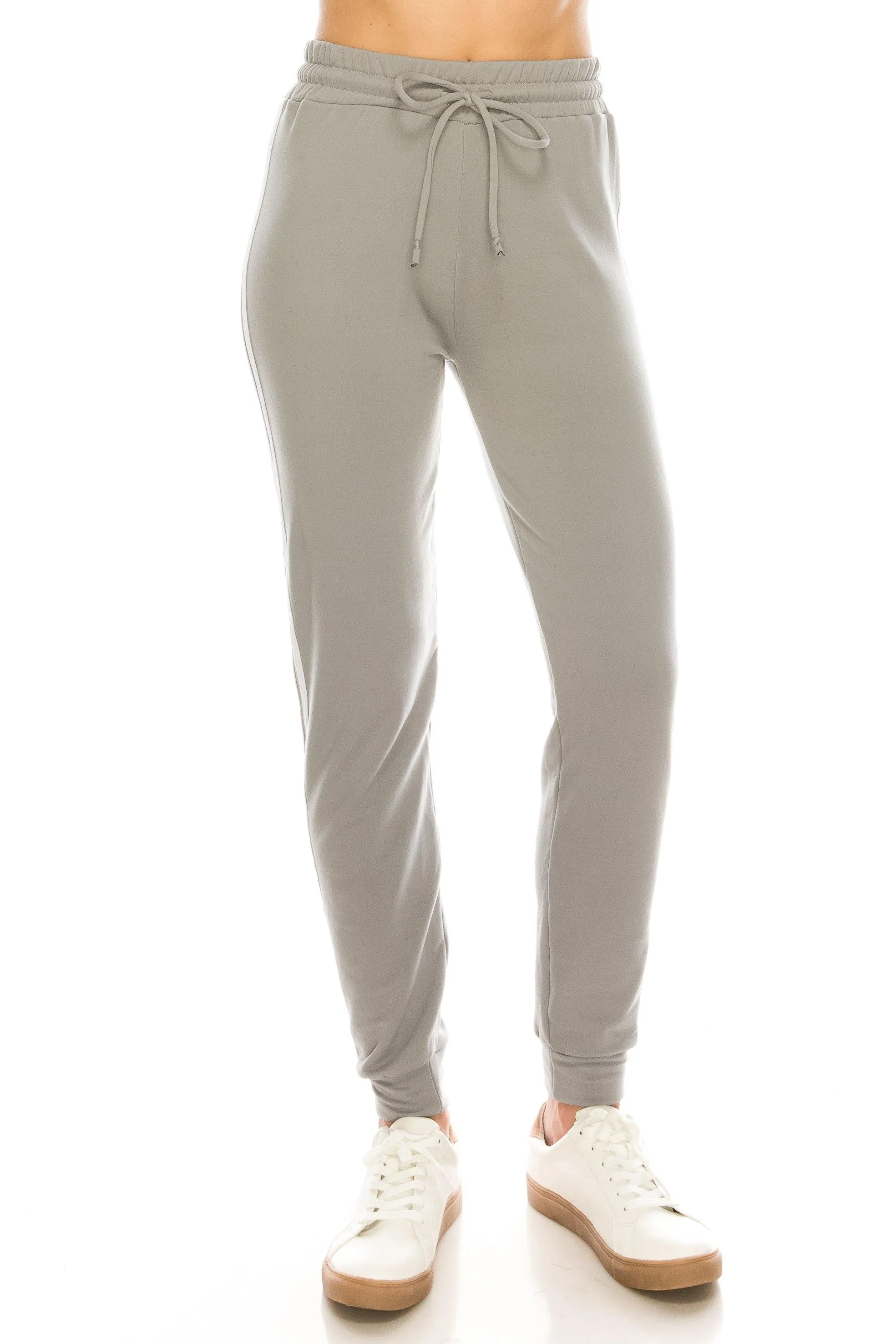 Fleece Jogger Pants - Soft Winter Warm Striped Sweatpants