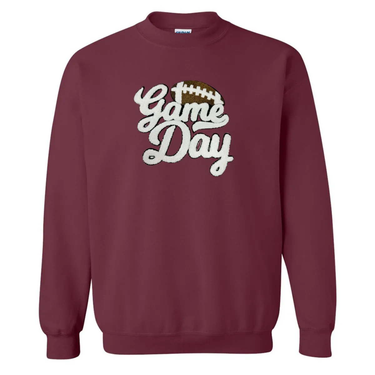 Football 'Gameday' Letter Patch Crewneck Sweatshirt