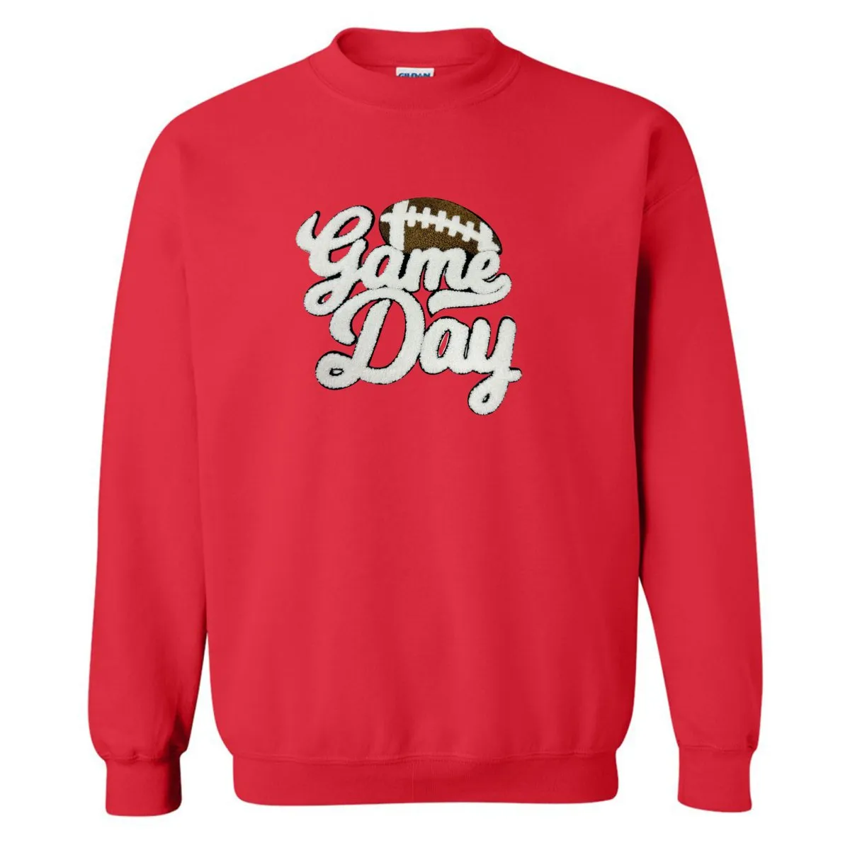 Football 'Gameday' Letter Patch Crewneck Sweatshirt