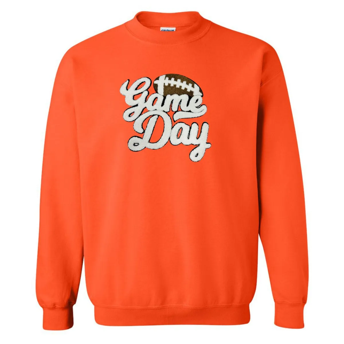 Football 'Gameday' Letter Patch Crewneck Sweatshirt