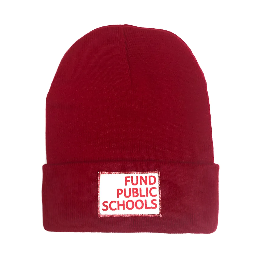 Fund Public Schools Beanie - Red for ED