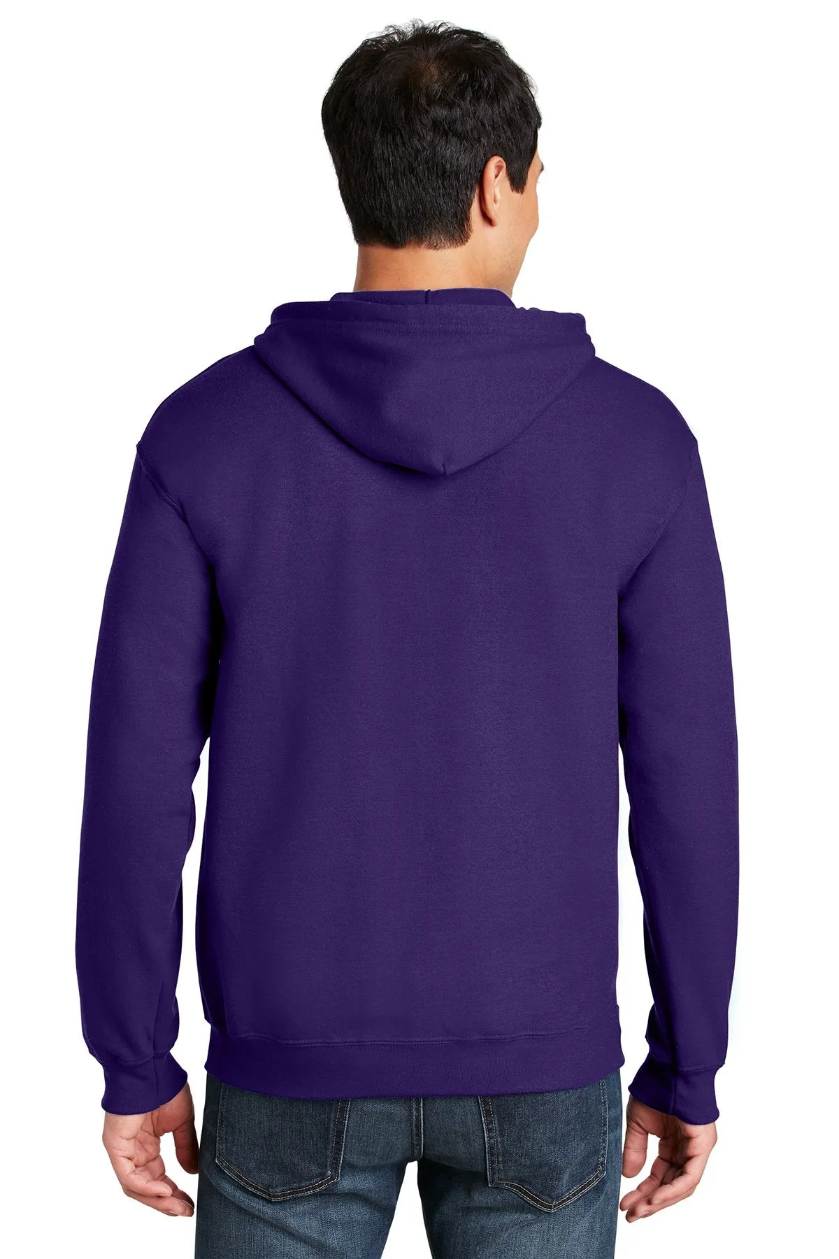 Gildan Heavy Blend Full Zip Hooded Sweatshirt Purple