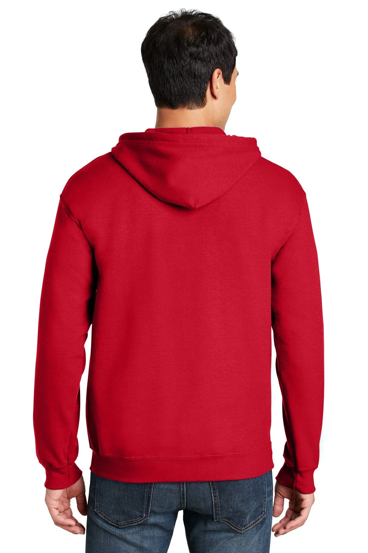 Gildan Heavy Blend Full Zip Hooded Sweatshirt Red