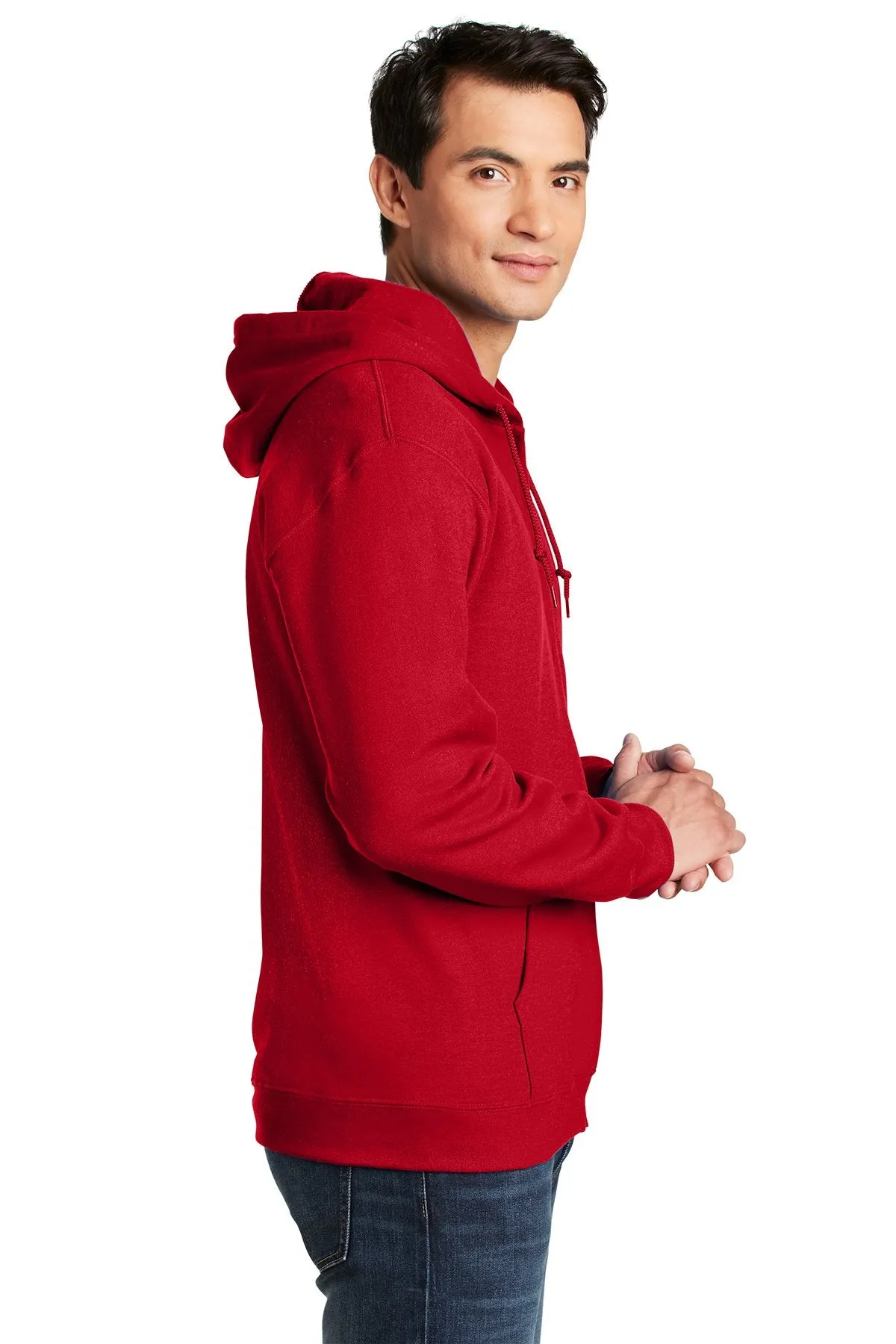 Gildan Heavy Blend Full Zip Hooded Sweatshirt Red