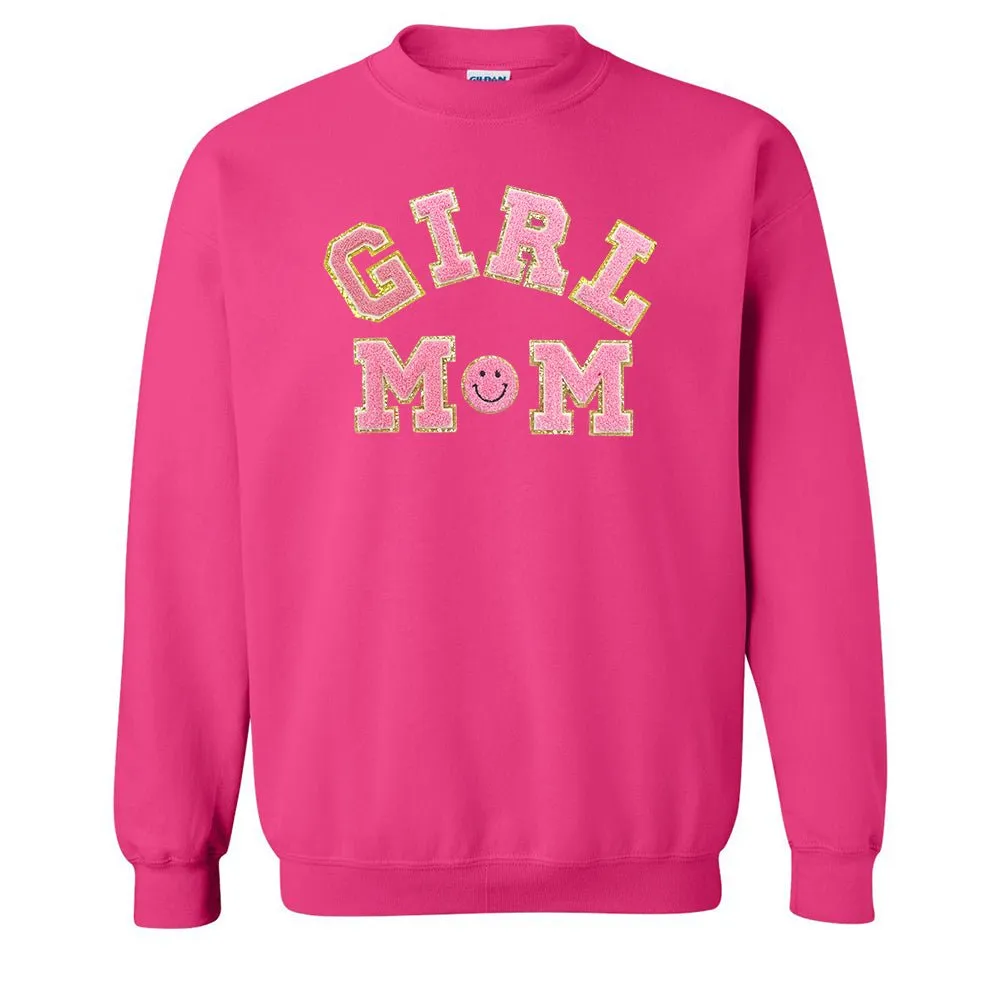 Girl Mom Letter Patch Sweatshirt