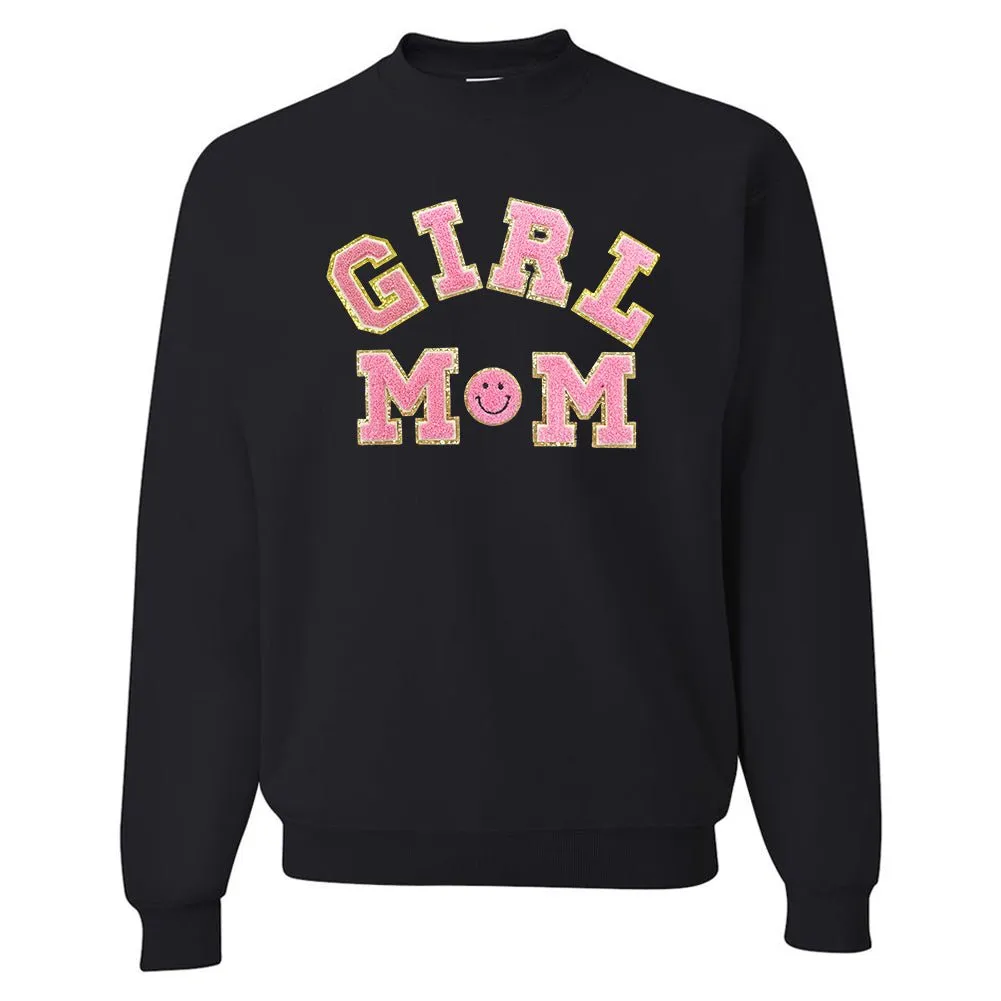 Girl Mom Letter Patch Sweatshirt