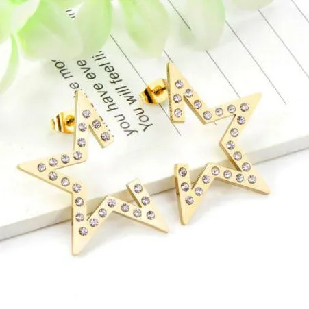 Glitz and Glamour Post Star Earrings