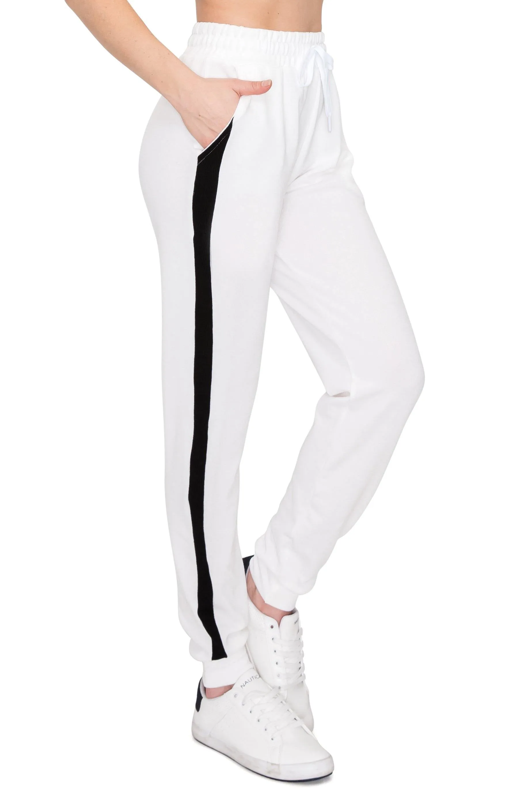 Hacci Jogger Sweatpants Striped