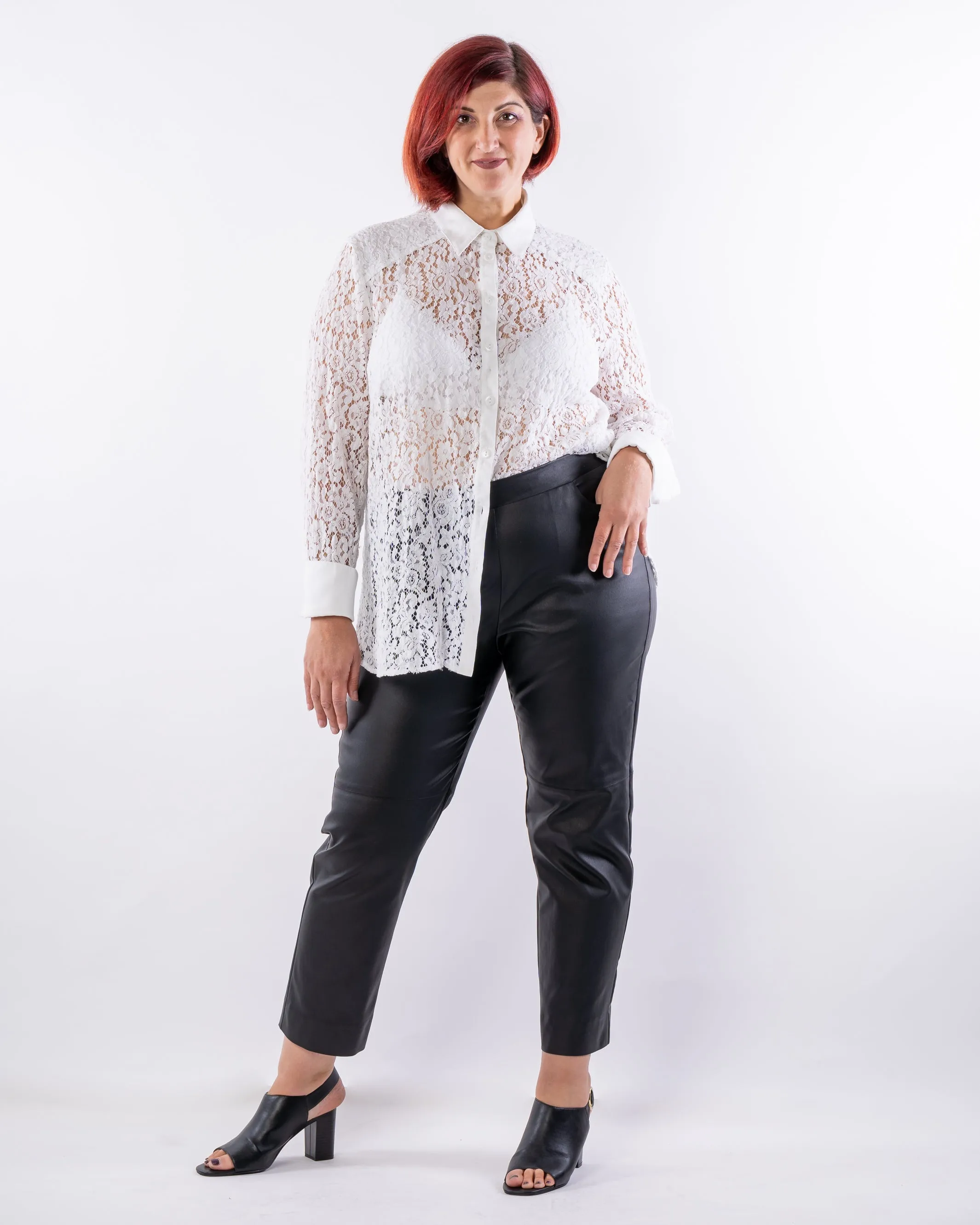 Heart of Glass Lace Shirt - Ivory