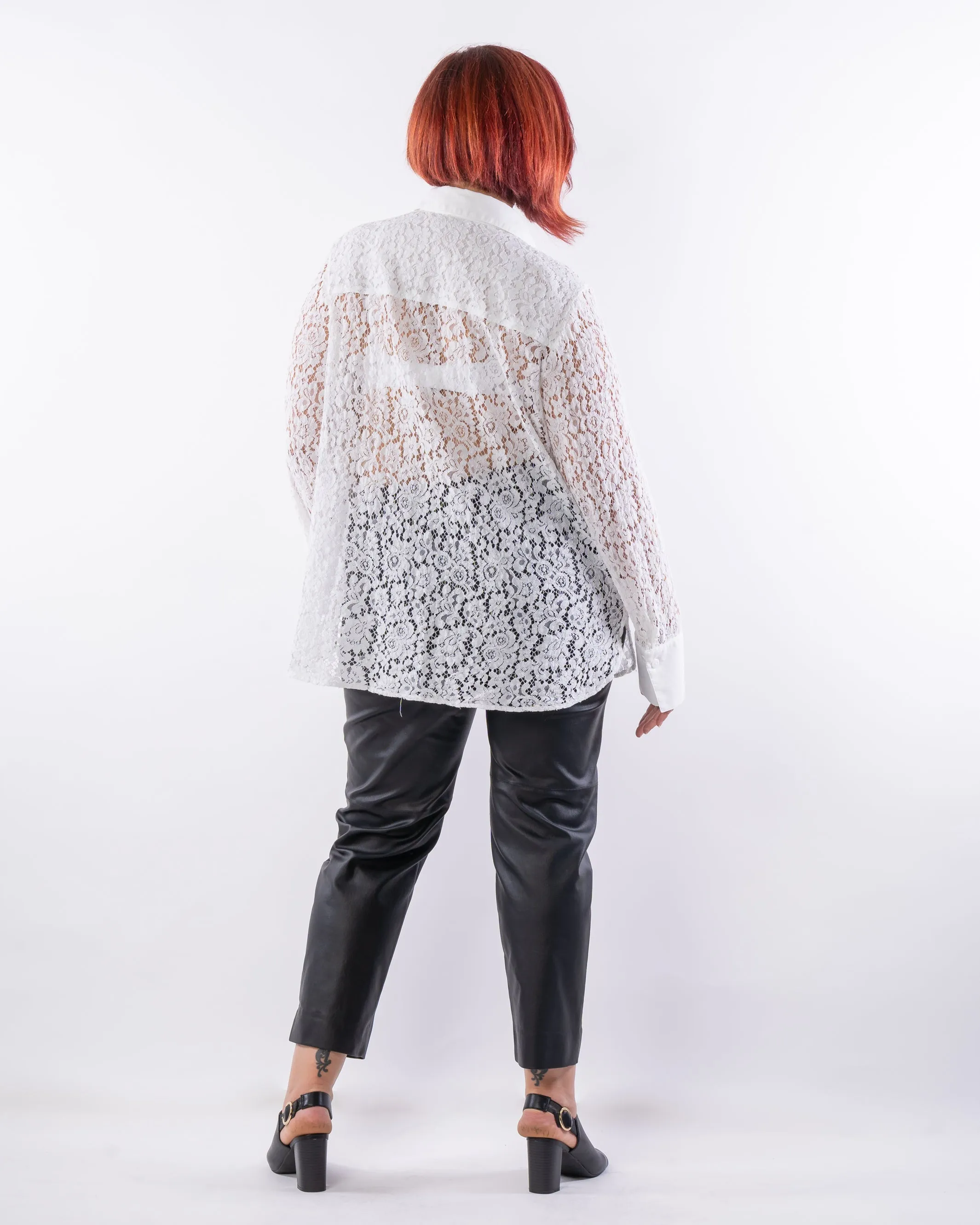 Heart of Glass Lace Shirt - Ivory