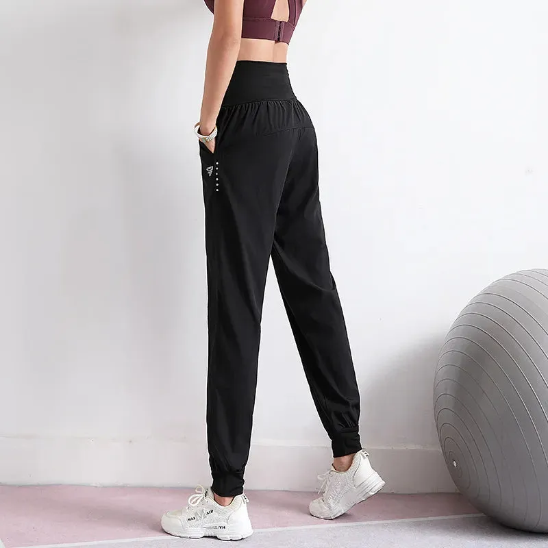 High Waist Loose Fitness Jogging Sweatpant - Quick Dry