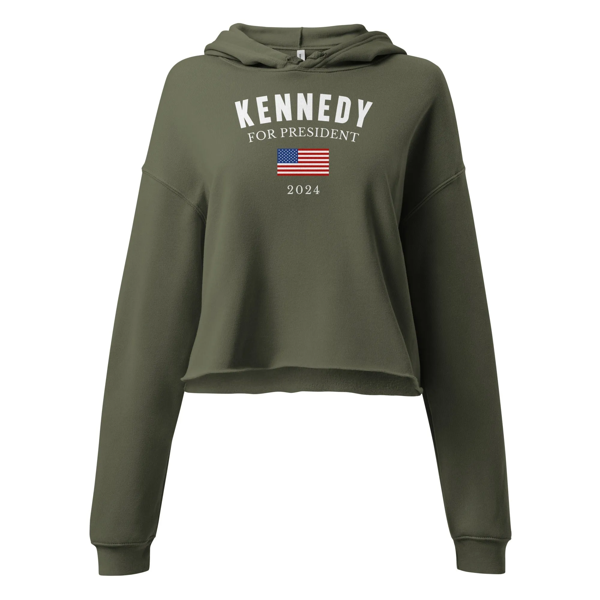 Kennedy for President Flag Crop Hoodie