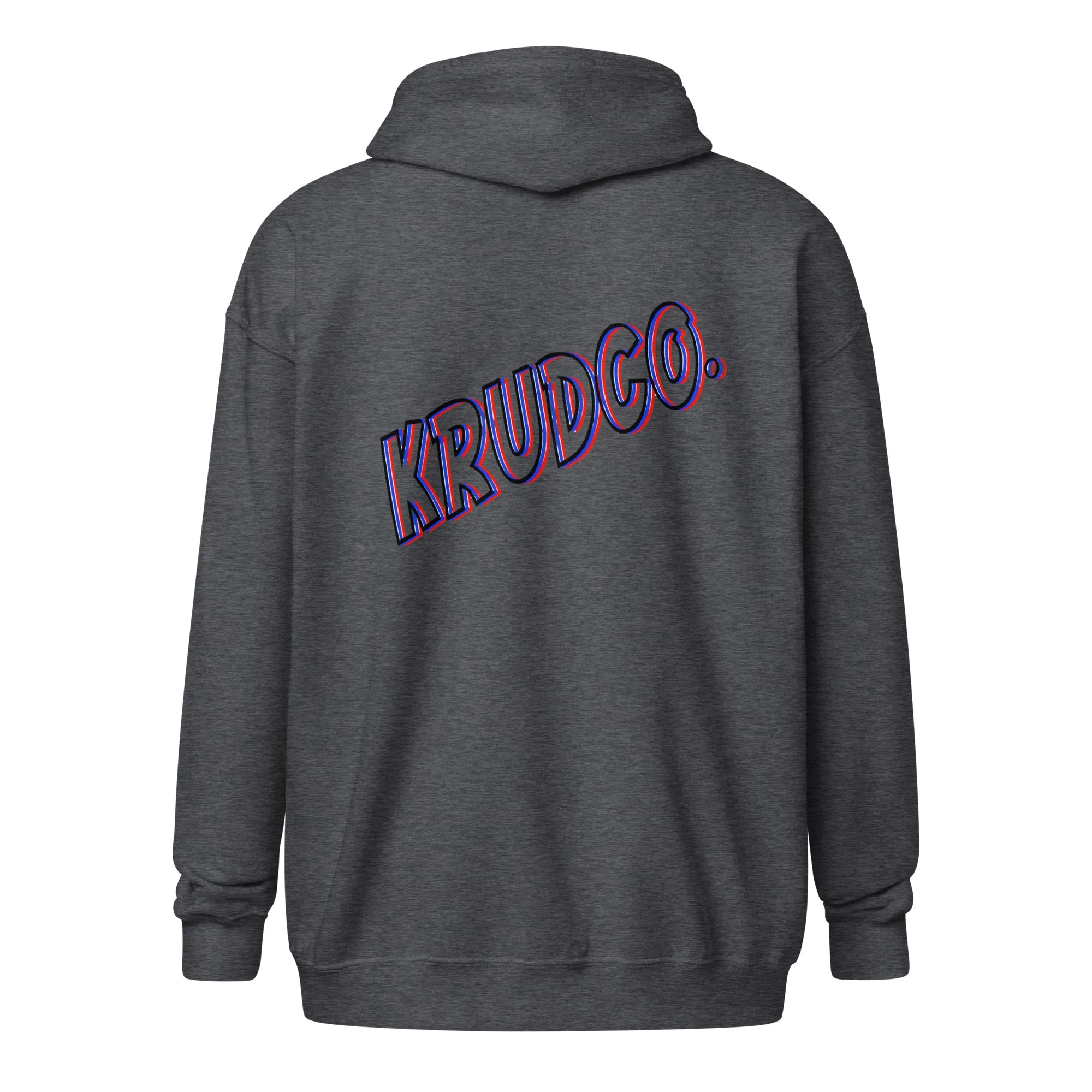 Krudco “Neon Logo”,  Zip Up Hoodie -Online Only-