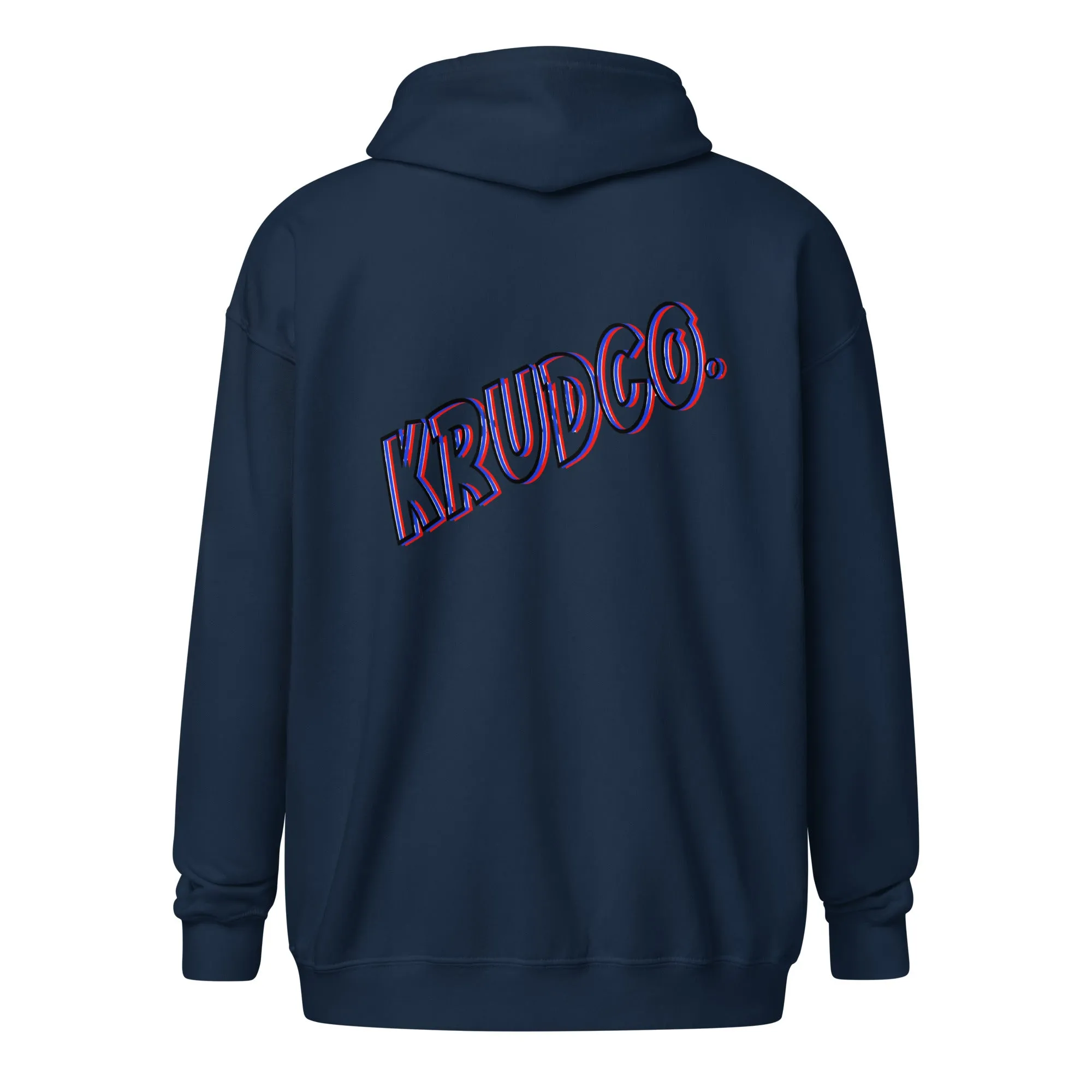 Krudco “Neon Logo”,  Zip Up Hoodie -Online Only-