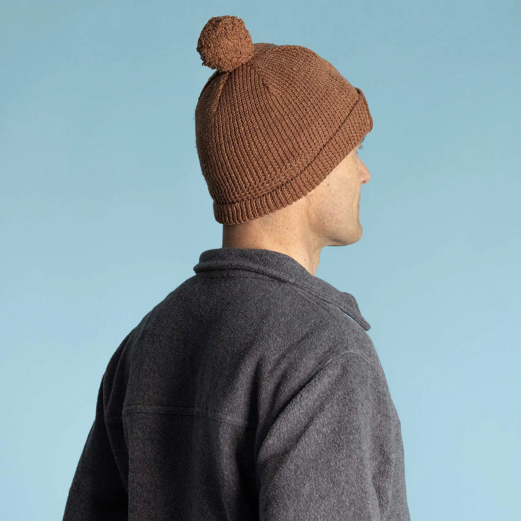 LABRADOR Unisex 100% Hemp Knit Winter Hat (Pompom)