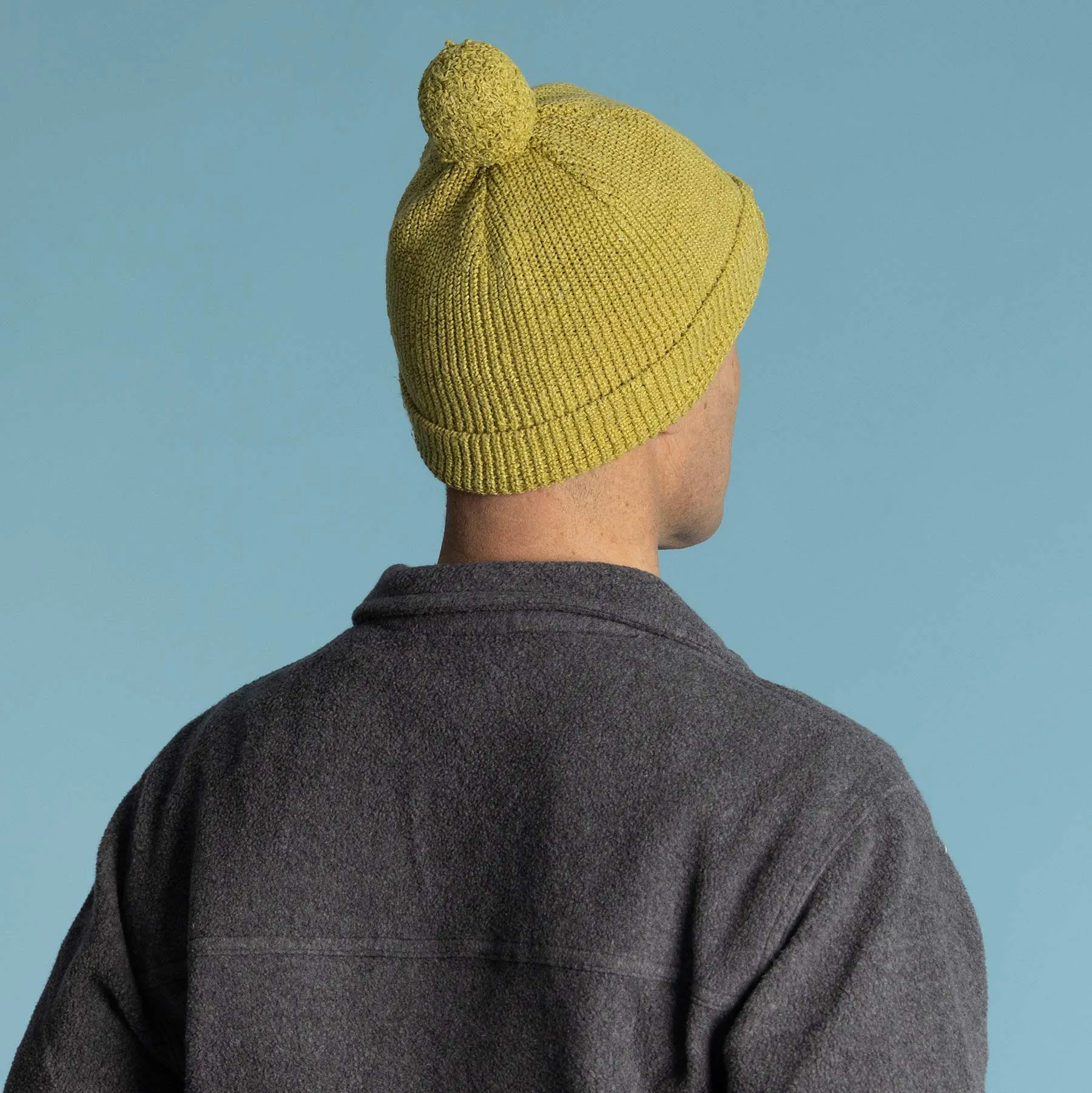 LABRADOR Unisex 100% Hemp Knit Winter Hat (Pompom)