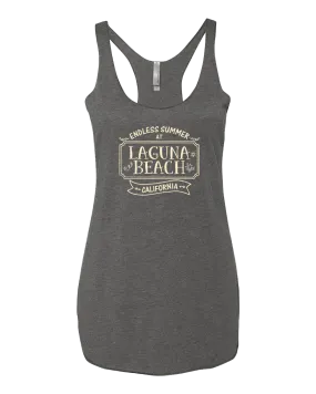 Laguna Beach Plaque Tank Top - Premium Heather