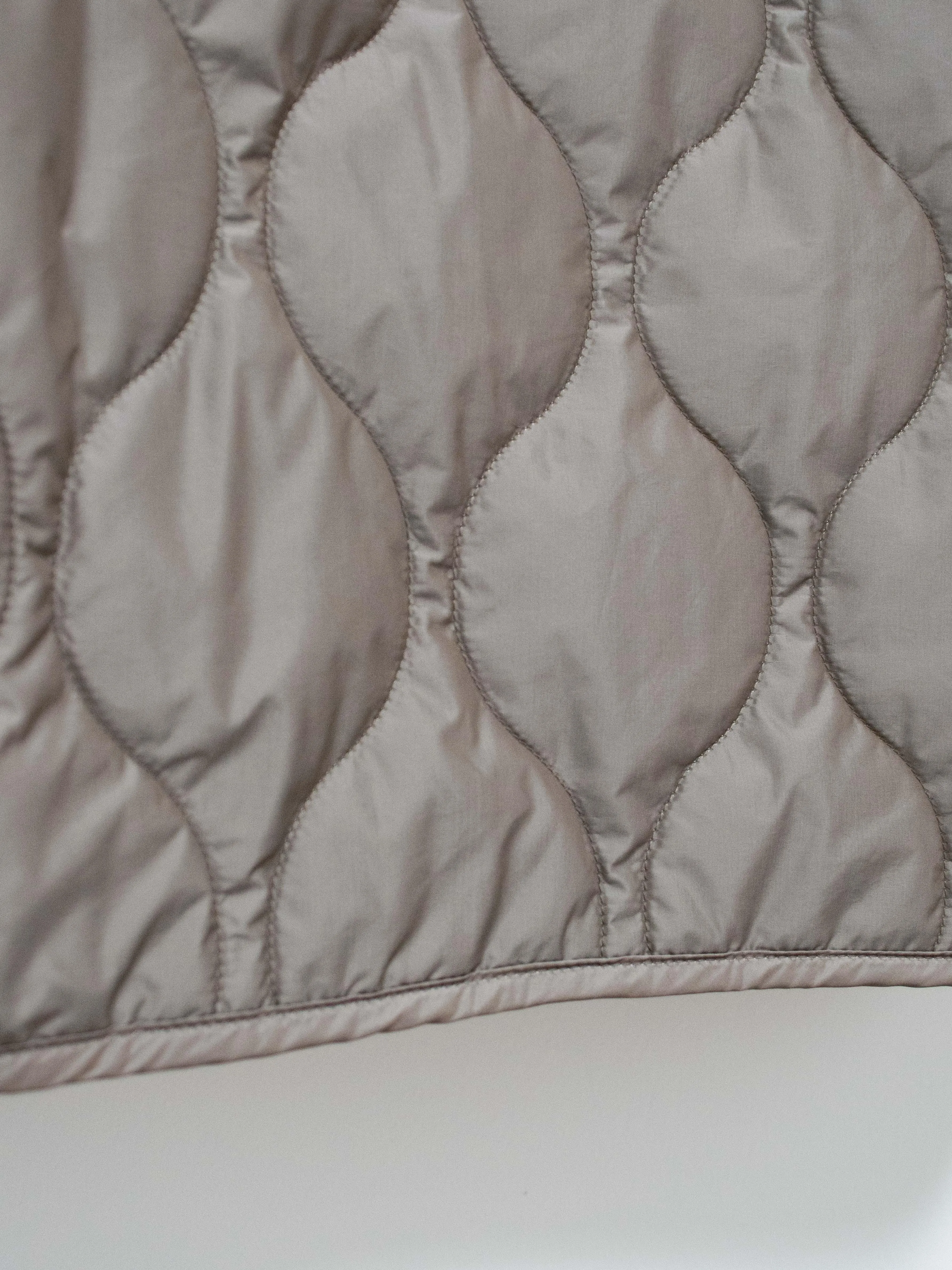 Lightweight Taffeta Quilted Liner Buckle Jacket - Greige