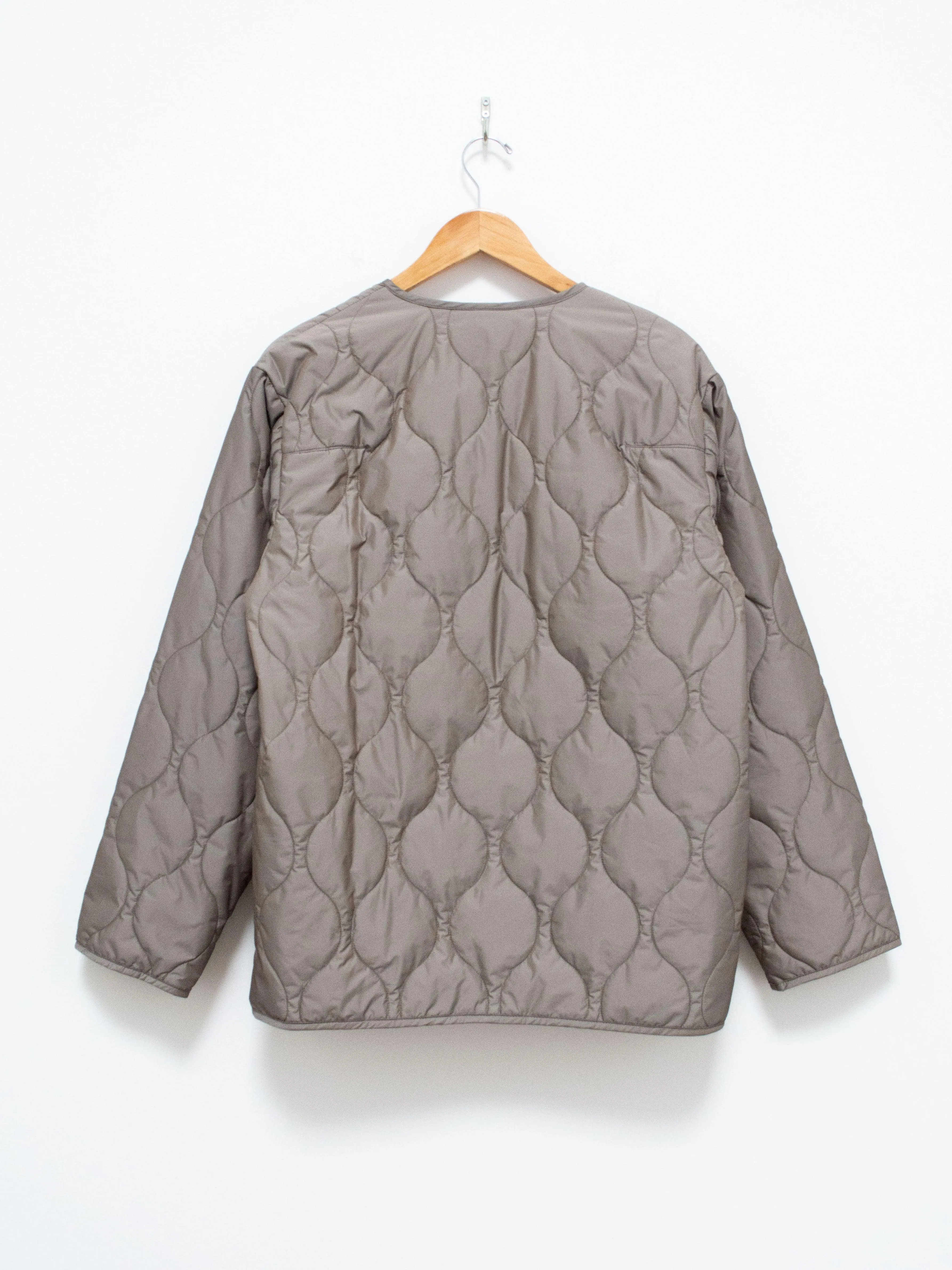 Lightweight Taffeta Quilted Liner Buckle Jacket - Greige