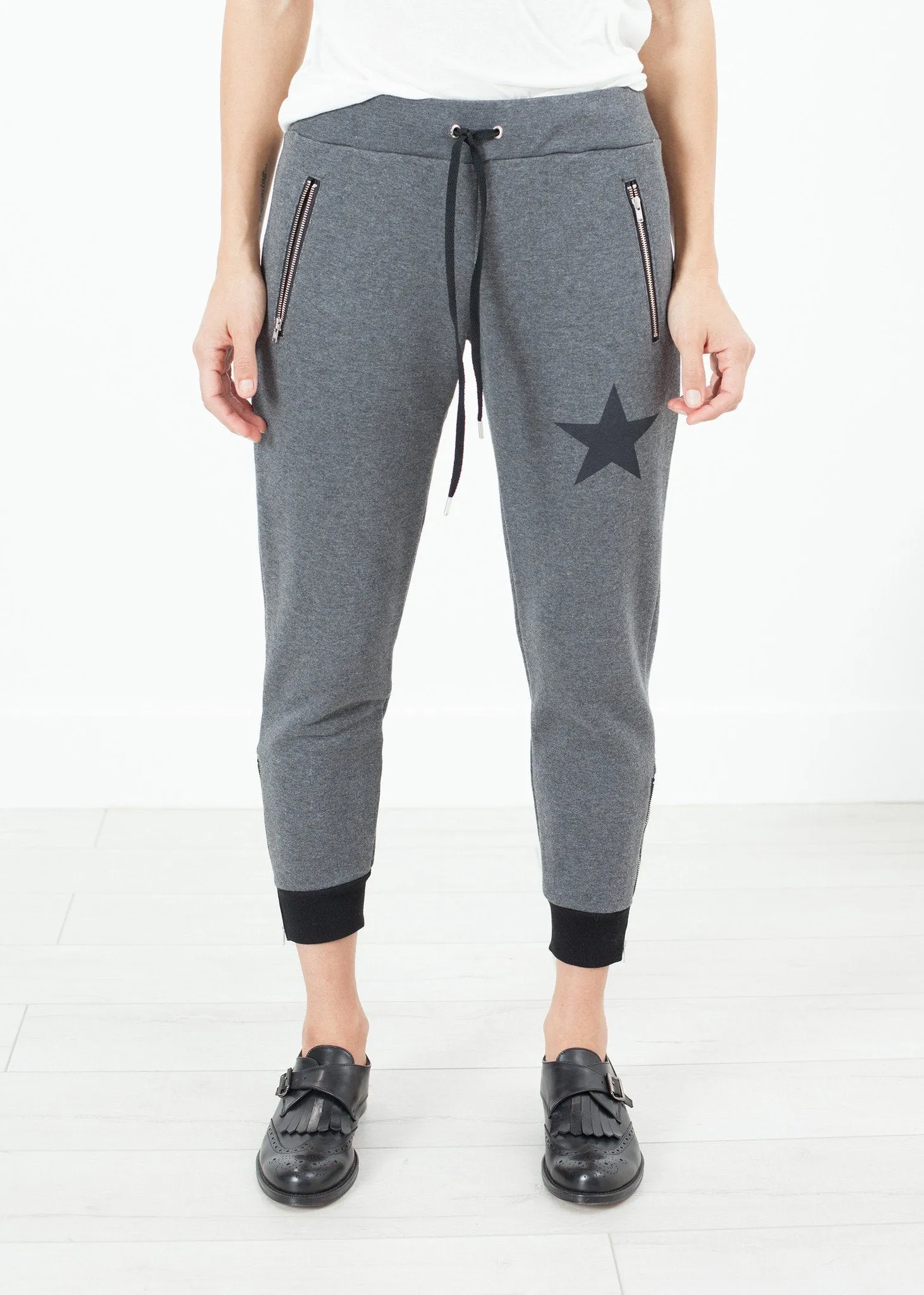 Loopwheeler Star Pant in Grey