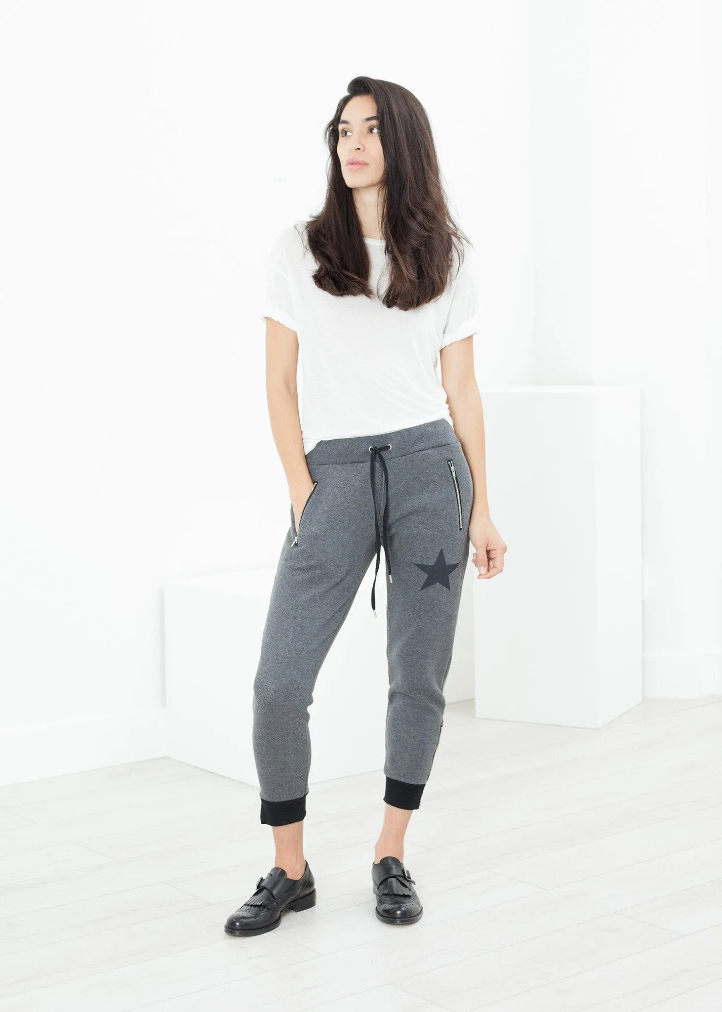 Loopwheeler Star Pant in Grey