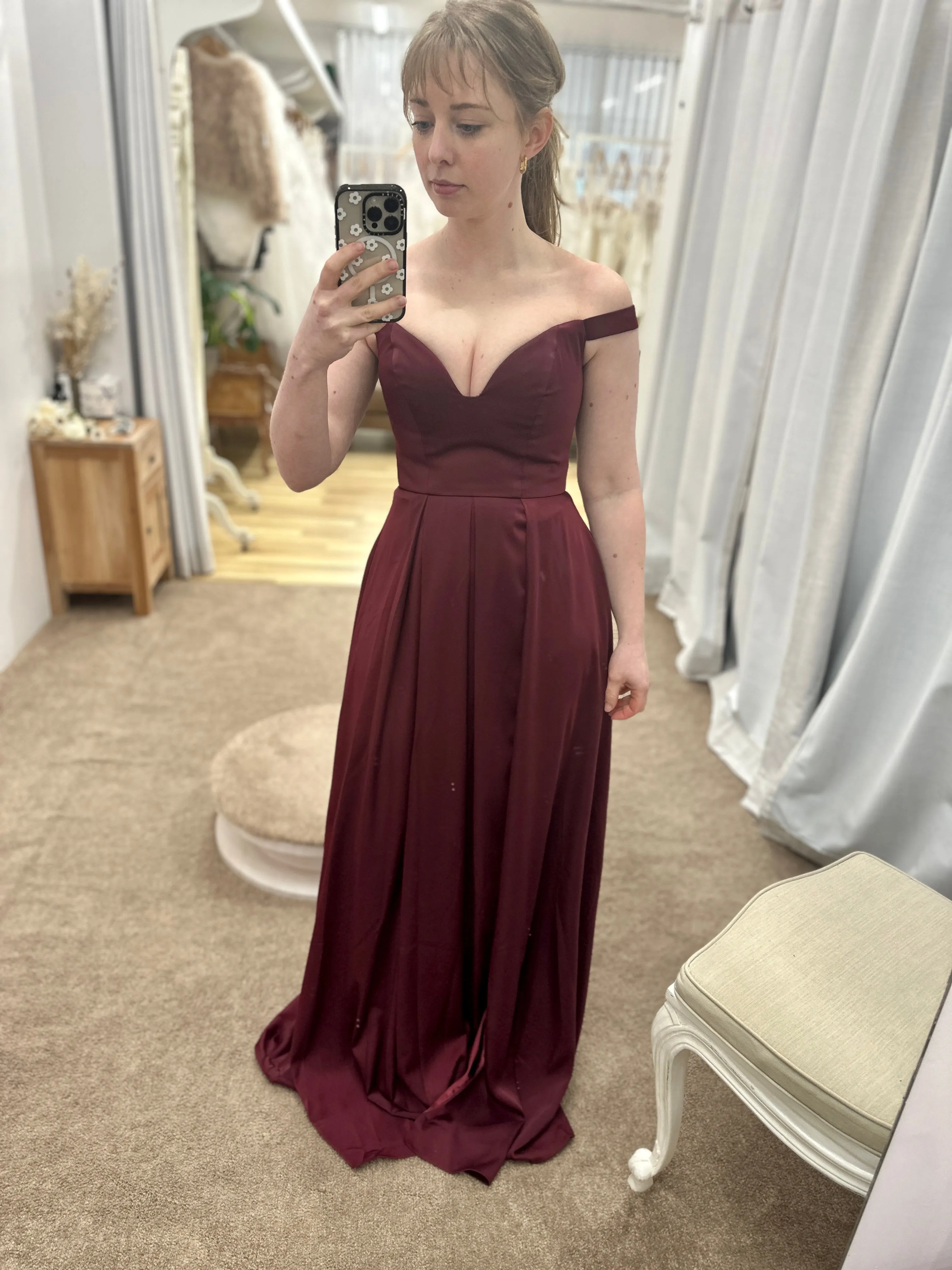 Maeve Off Shoulder Ball Gown