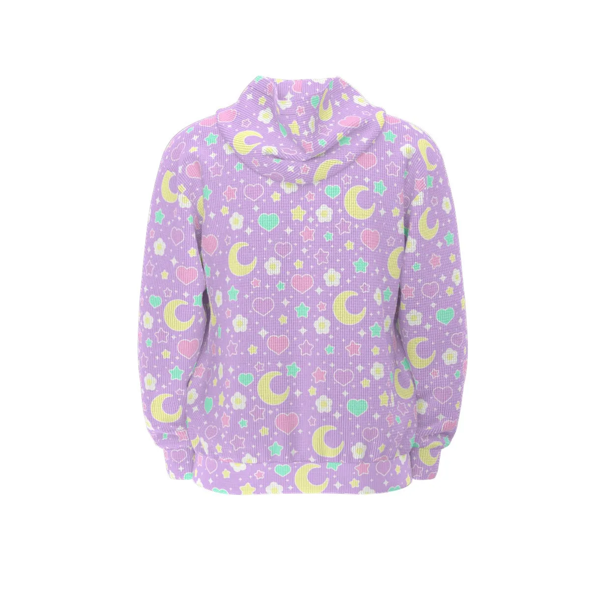 Magical Spring All-Over Print Unisex Zip Hoodie Sweatshirt (Purple)