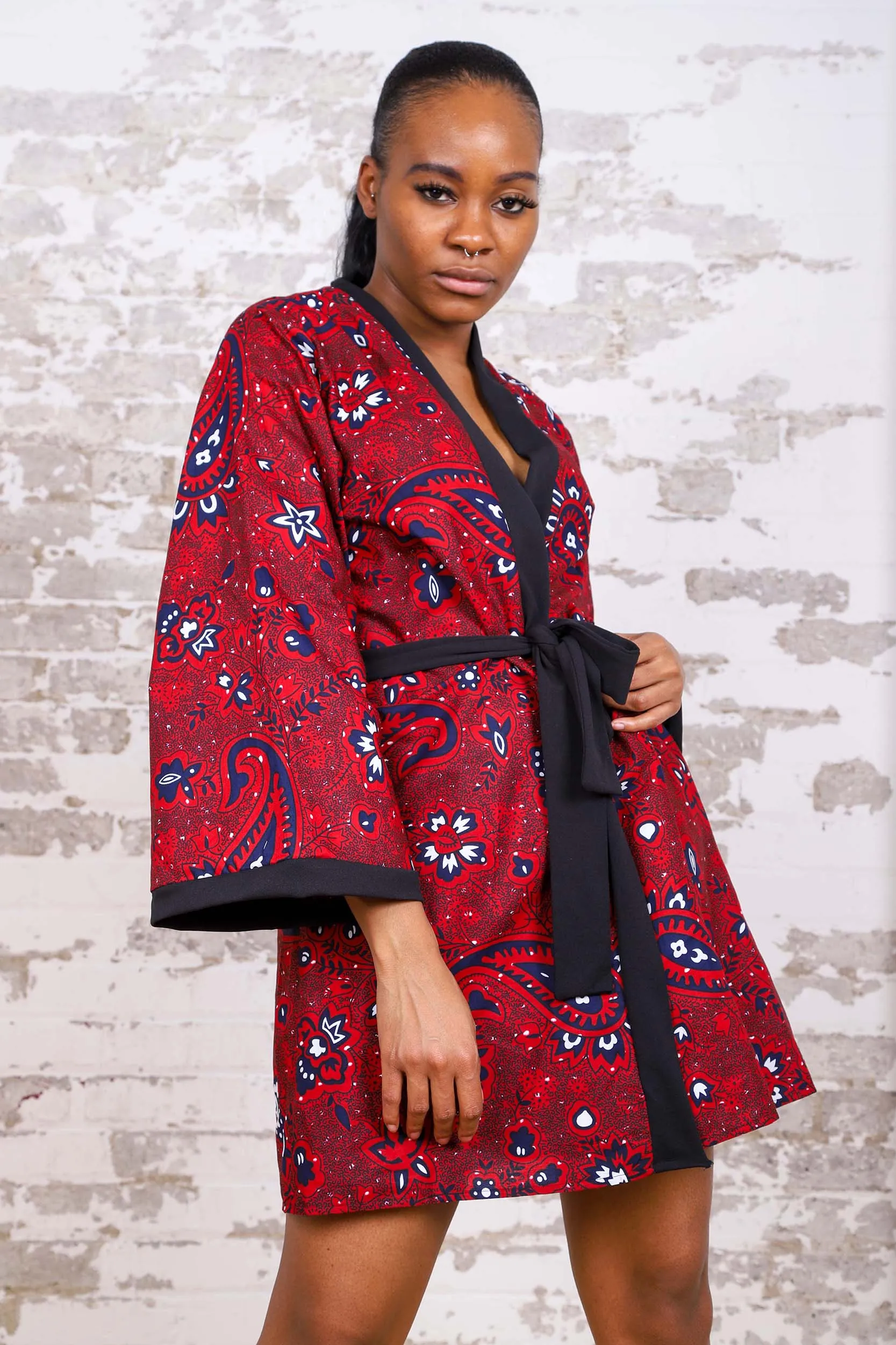 MEDETI AFRICAN PRINT KIMONO WOMEN'S DRESS/TOP