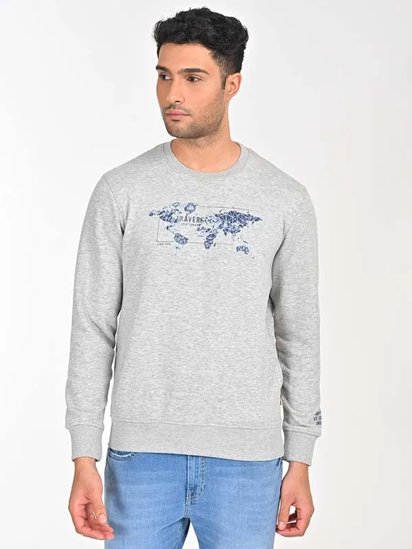 Men Full Sleeve Graphic Crew Neck Sweatshirt