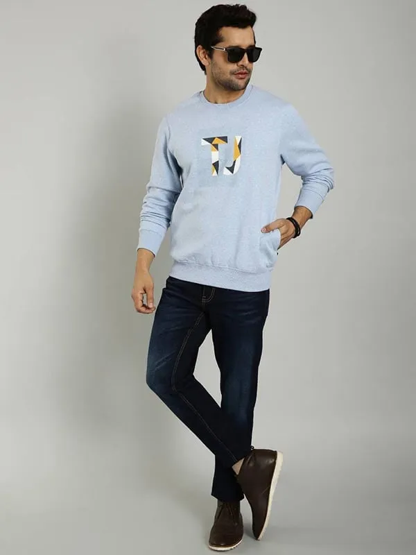 Men Graphic Full Sleeve Crew Neck Sweatshirt