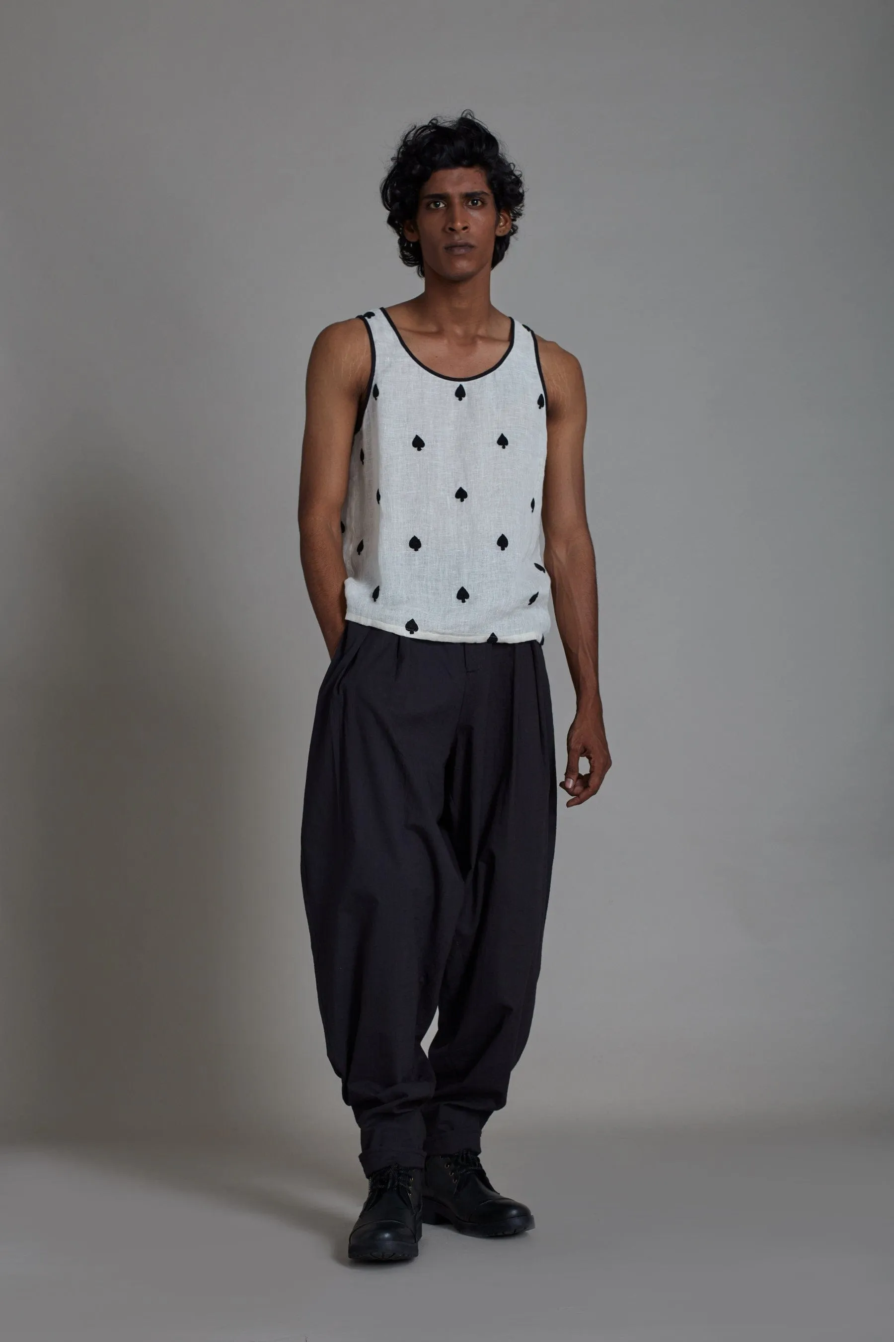 Men's Linen Tank Top-Spade