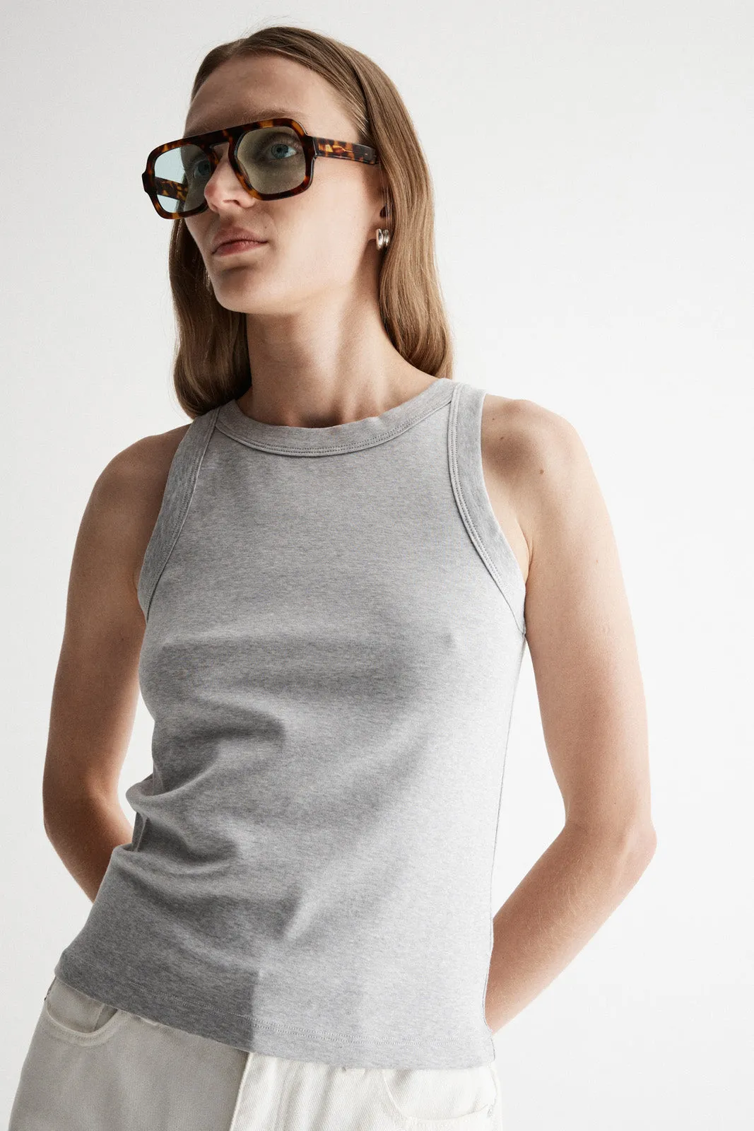 Mia Tank Grey Marle