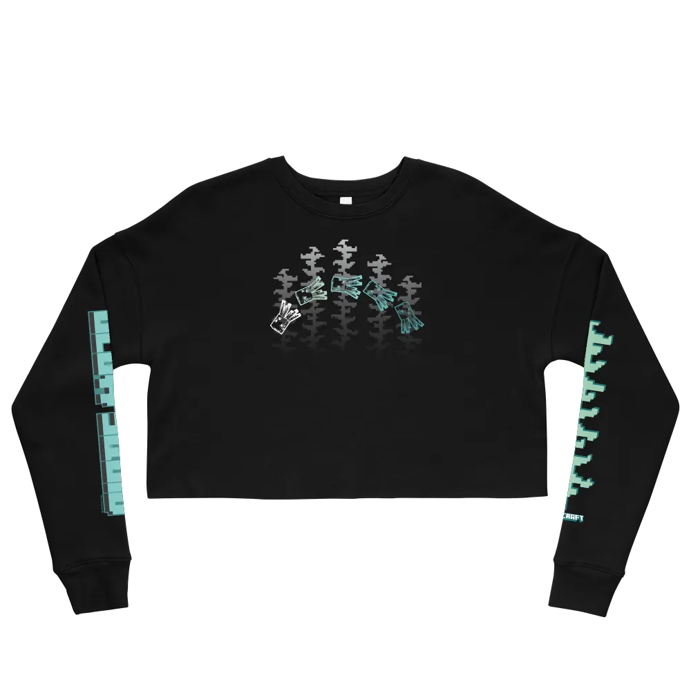 Minecraft Glow Squid Crop Sweatshirt