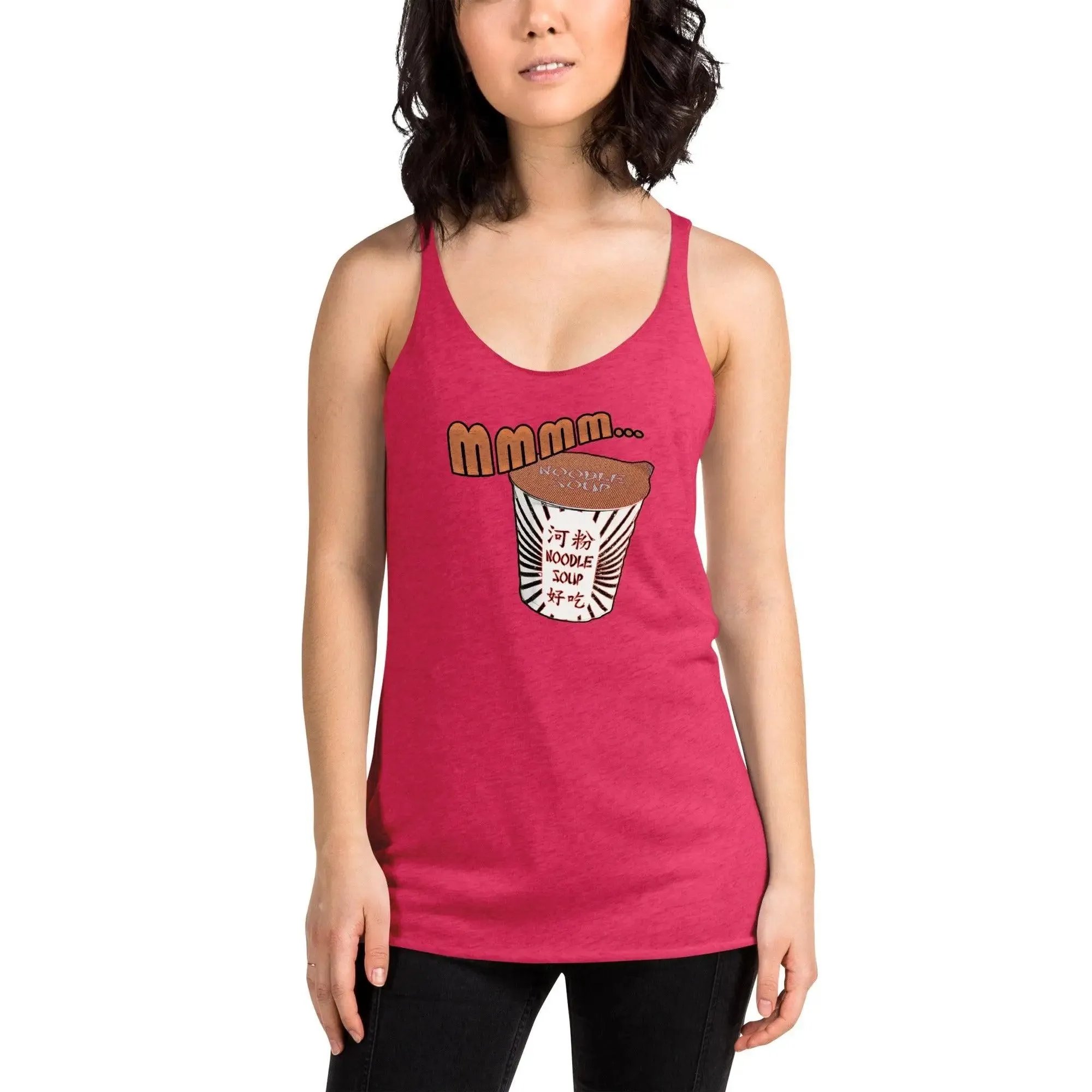 Mmm, Noodle Soup Women's Racerback Tank